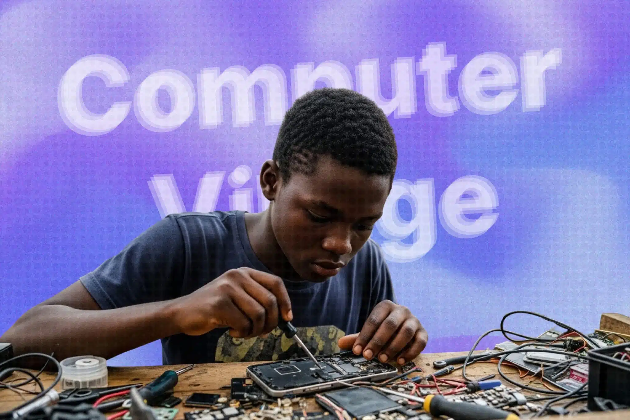 Inside the Lagos tech hub where teenagers take control of their destiny one repair at a time