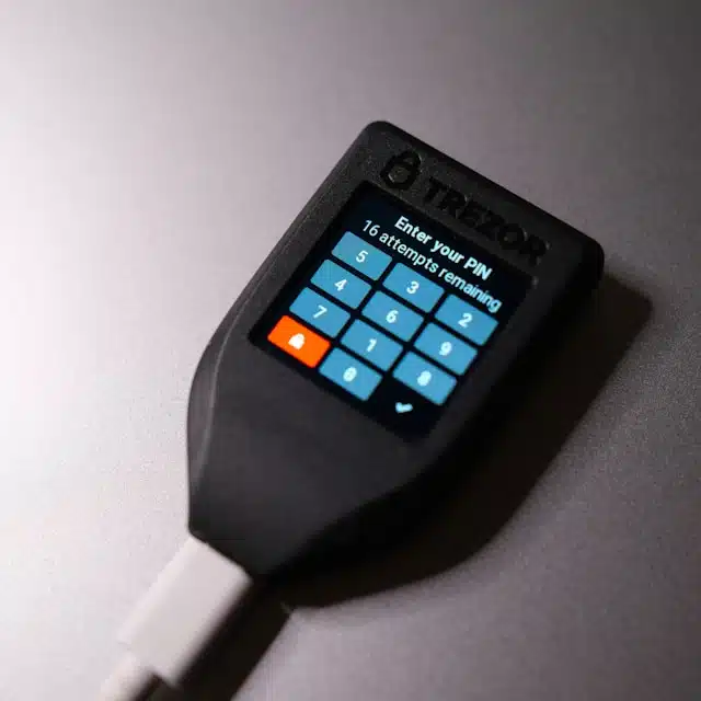 A physical crypto wallet