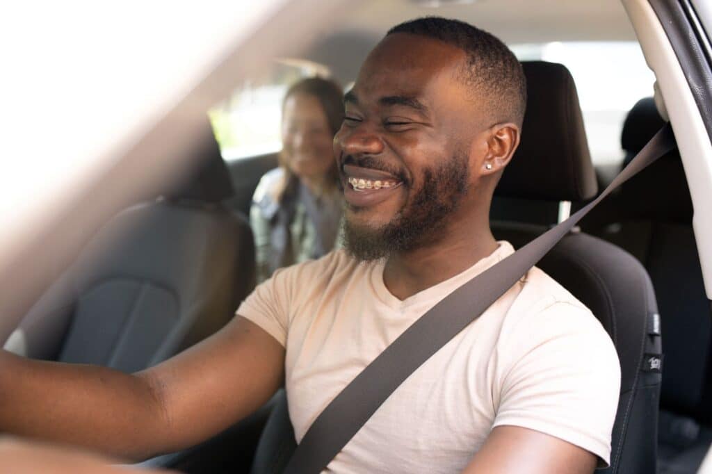 A ride-hailing driver