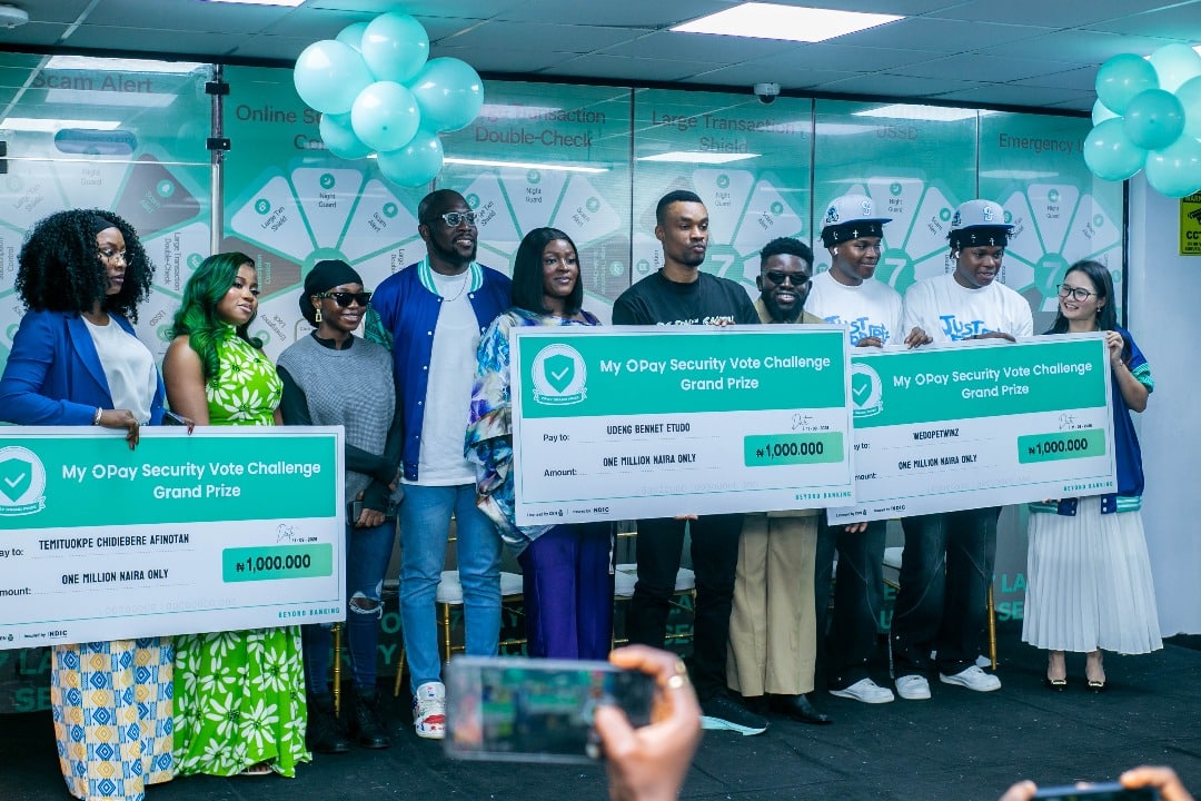 OPay awards four users with ₦1 million as part of myOPay security vote challenge