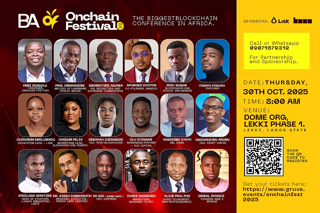 The Onchain Festival 2025: Africa’s Biggest Web3Festival Comes to Lagos