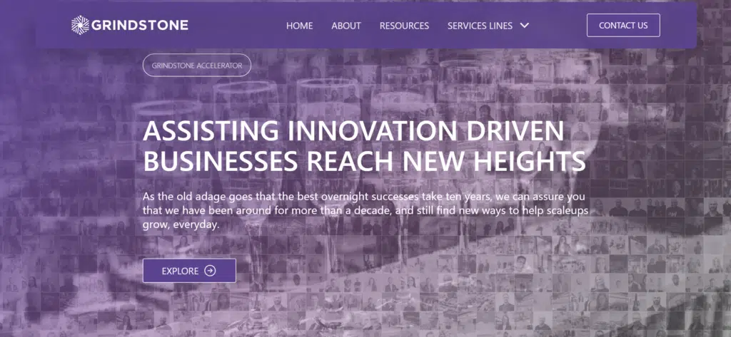 10 Top African Startup Accelerators: Funding & Support in 2025 6 A screenshot of the Grindstone website