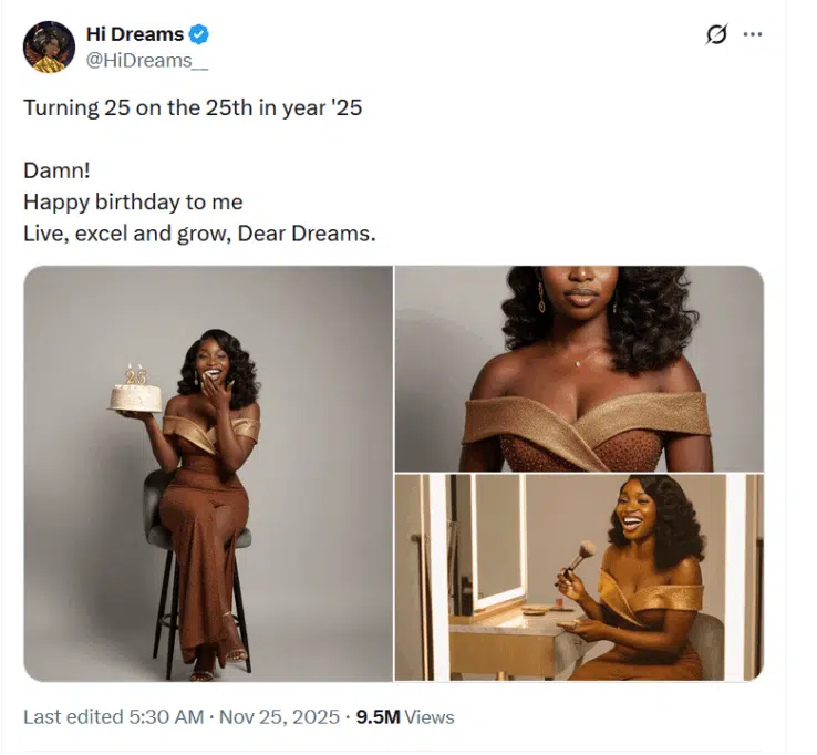 Hi Dreams Twitter post |techpoint.africa