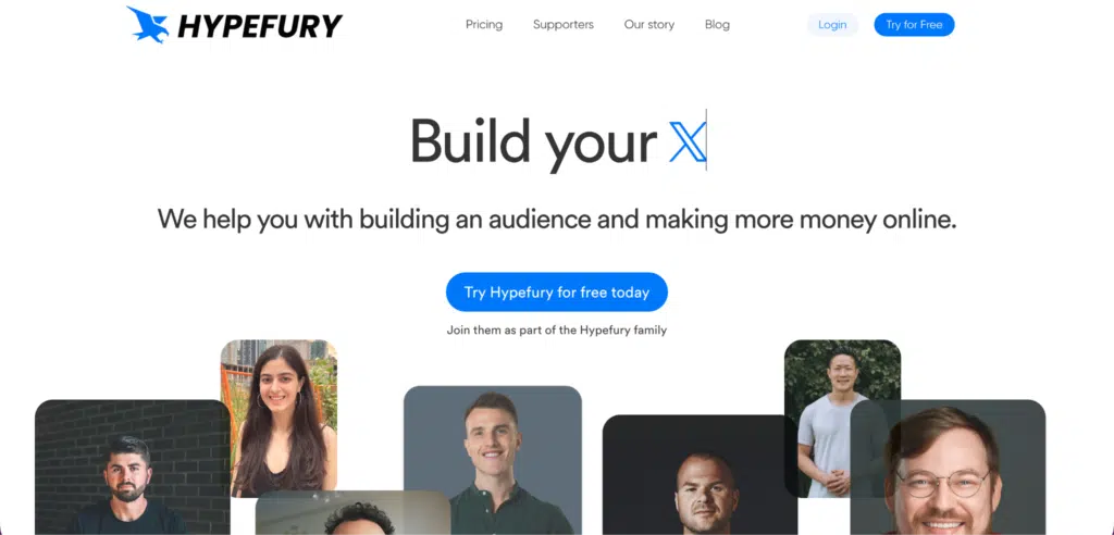 8 best AI Chrome extensions for X (Twitter) in 2025 1 A screenshot of the Hypefury website