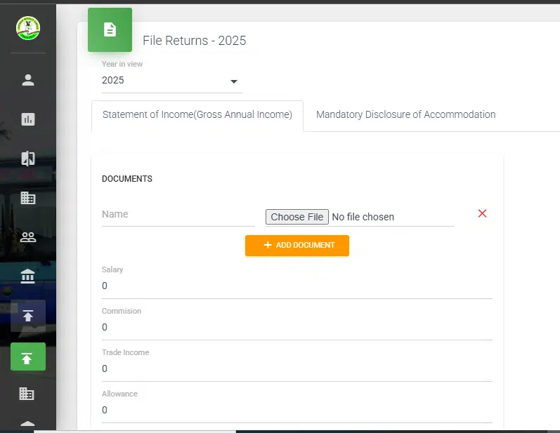 How to file tax returns for individuals with multiple streams of income 3 Screenshot of the LIRS tax filing page. /techpoint.africa
