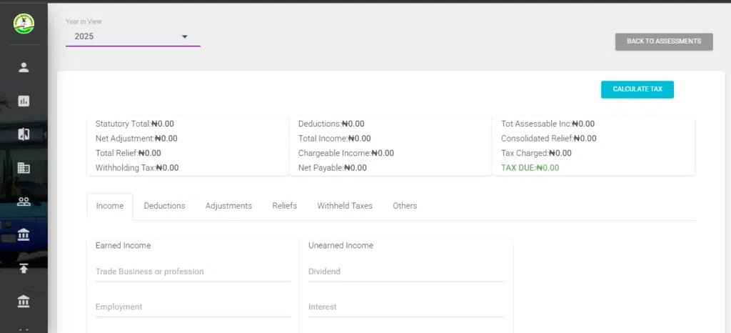 How to file tax returns for individuals with multiple streams of income 1 Screenshot of the LIRS tax filing page. /techpoint.africa