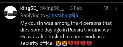 The Internet opened doors for international gigs; now it’s helping Africans get drafted as foreign war mercenaries 1 Social media comments on Africans getting drafted as war mercenaries