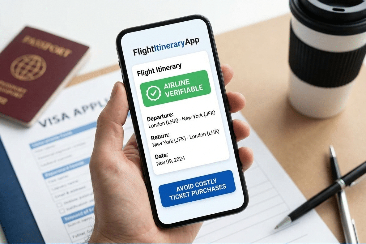 FlightItineraryApp Introduces Airline-Verifiable Itineraries for Visa Applicants