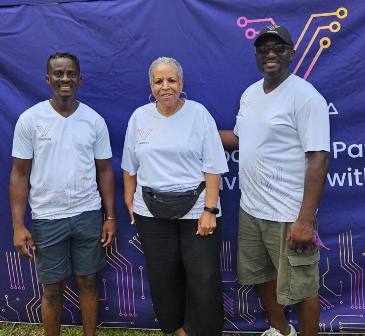 Vimedra co-founders; Tolu and AK Fagbola, with Theresa