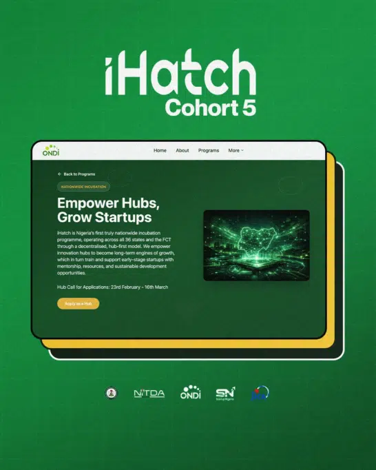 iHatch Cohort 5 Is Looking for 37 Innovation Hubs to Power Nigeria’s Next Wave of Startups 1 image 13