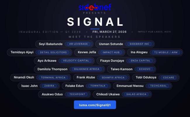 Sidebrief, Diligence Africa and Impact Hub Launch ‘Signal’ a Quarterly Event Series Bridging Founders, Investors and Regulators in Africa’s Startup Ecosystem 1 image 18