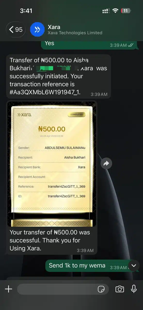 user interface of Xara