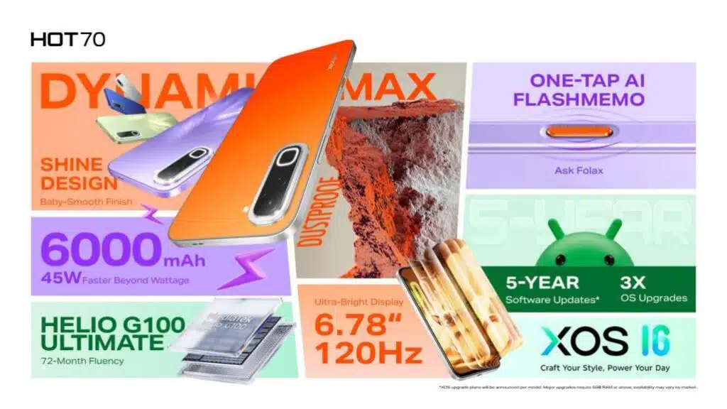 Infinix Launches HOT 70 Series with Industry-First 12-Colorway Dynamic Shine Design 3 3