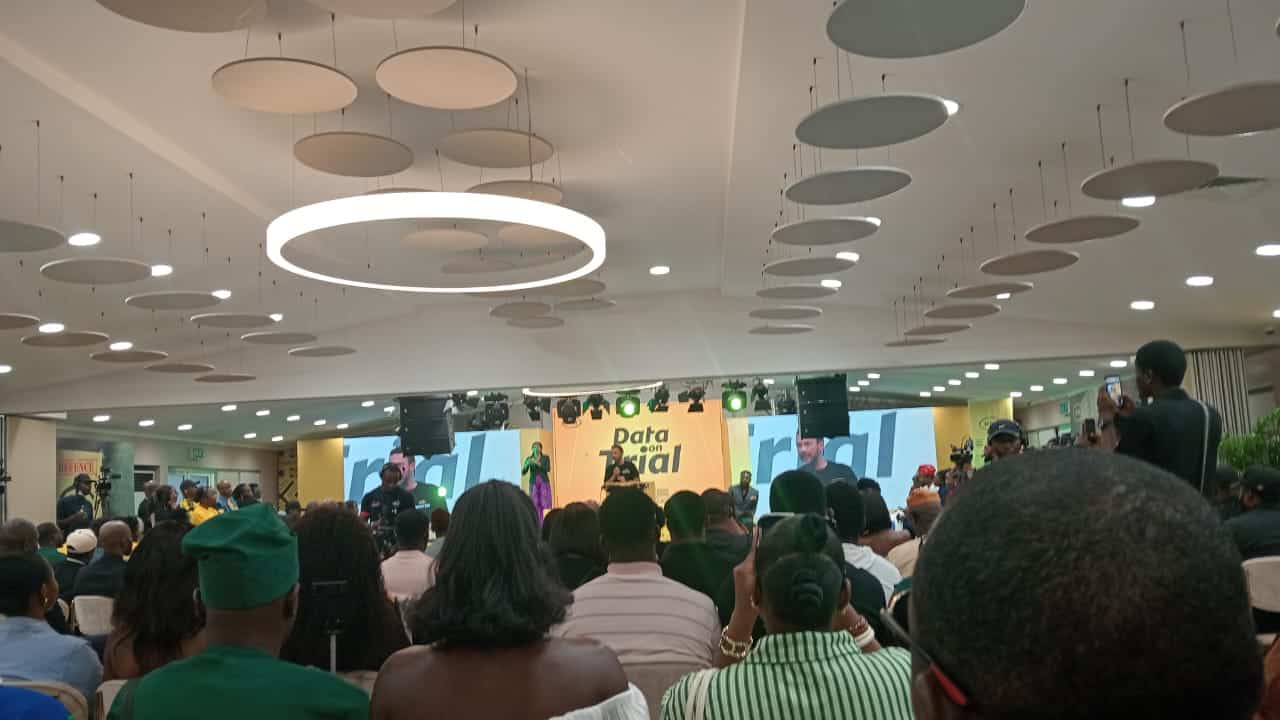 MTN CEO Karl Toriola speaking at the Data on Trial event |techpoint.africa