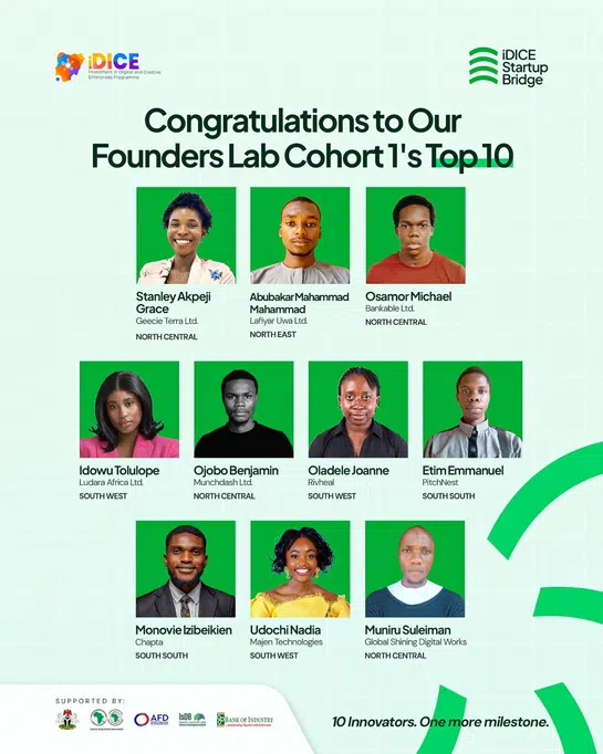 50 Innovators To Receive Over N320M in Funding Through the Federal Government-Backed iDICE Startup Bridge Programme 1 image 5
